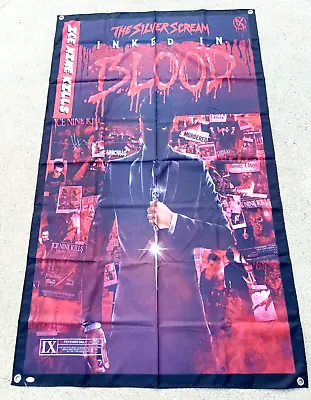 Buy ICE NINE KILLS Spencer Charnas SIGNED Inked In Blood Flag JSA COA TOUR MERCH • 181.86£
