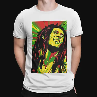 Buy Bob Marley Painting  T-Shirt - Retro - Music - Cool - Reggae - 80s - Poster • 8.39£