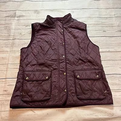 Buy Eddie Bauer Vest Purple Quilted Lightweight Packable Puffer Women's Size Large • 17.31£