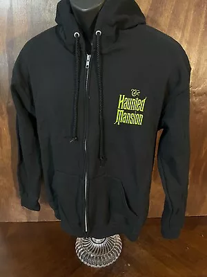 Buy The Haunted Mansion Disney Parks Ride Zip-Up Hoodie Sweatshirt Black M Halloween • 23.82£