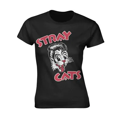 Buy Stray Cats Cat Logo Womens Fitted T-Shirt - OFFICIAL • 11.29£