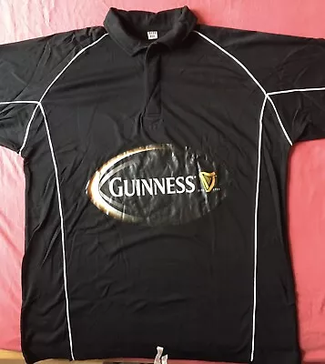 Buy New Vintage Guinness Black Rugby Shirt 2XL • 13£