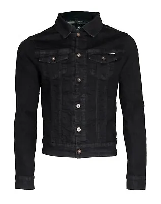Buy New Mens Denim Jacket Button Cotton Washed Detail Trucker Jeans Jacket • 19.90£