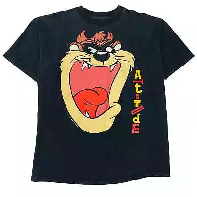 Buy Vintage  1991 Single Stitch 'Tasmanian Devil: Attitude' T-Shirt - • 50£