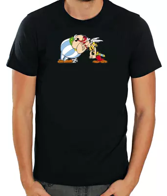 Buy Asterix & Obelix Funny Characters Short Sleeve  White T Shirt Men F062 • 9.51£