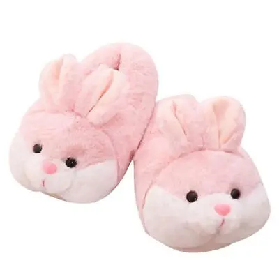 Buy Pink Color Bunny Bag Heel Slippers Plush Toy Rabbit Novelty Warm Shoes • 11.69£