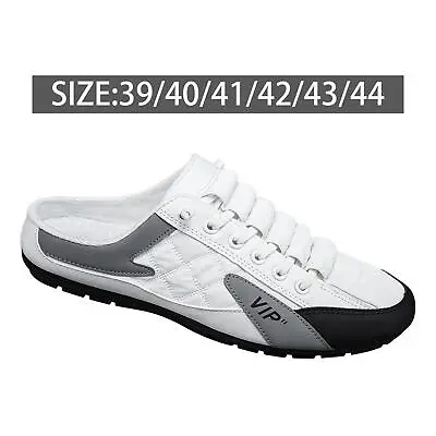 Buy Men Slip On Mule Sneakers Men Non-Slip Slippers Low Top Casual Sports Shoes • 12.54£