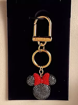 Buy New Swarovski Disney Minnie Mouse Handbag Charm Keyring 5572567 BNIB Crystal • 99.99£