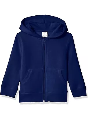 Buy Amazon Essentials Boys And Toddlers' Fleece Zip-Up Hoodie Sweatshirt 4 Years • 8£