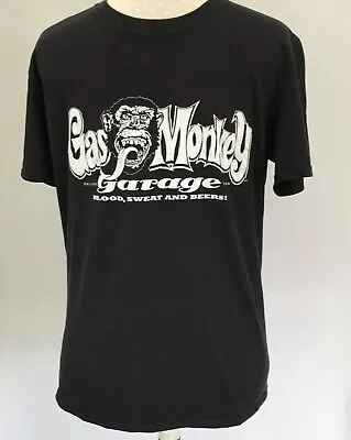 Buy Gas Monkey Garage Men`s T-Shirt Size M  40in Black Short Sleeved Front Graphic • 9.95£