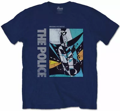 Buy Official The Police Message In A Bottle Mens Blue T Shirt The Police Classic Tee • 16.95£
