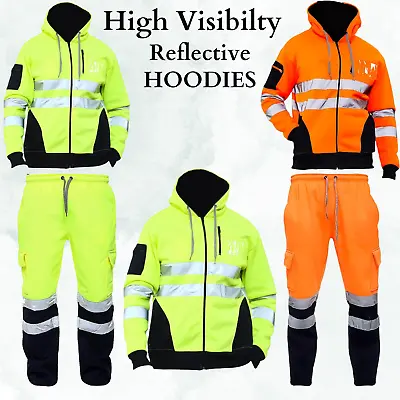 Buy Soft High Vis Hoodie For Men And Comfortable Hi Vis Jumper Jackets For Men • 33.97£