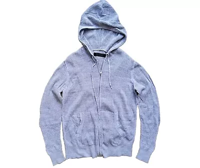 Buy Allsaints Hoodie UK S Grey Open Knit Chain Mail Zip Up DYLE HOODY Small Spring  • 29.99£