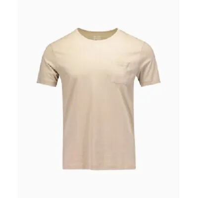 Buy BNWOT Mens WB & Co Stone Beige Tight Fit XL Cotton T-Shirt Tee Top Casual Pocket • 3.50£