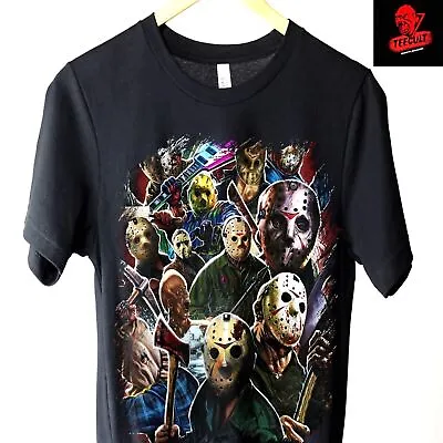 Buy Jason Voorhees  Friday The 13th  Horror Movie | Unisex S–3XL Cotton T-Shirt 🎃 • 26.28£