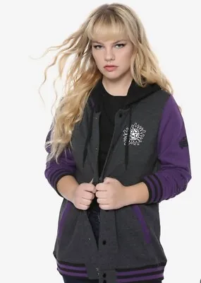 Buy Supernatural Winchester Bros. Purple Varsity Jacket Size Small • 23.67£