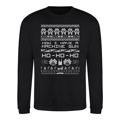 Buy Die Hard Now I Have A Machine Gun Ho Ho Ho Black  Christmas Jumper Sweater • 20.95£