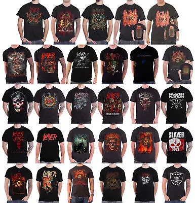 Buy Official Slayer T Shirt Band Logo Repentless Reign In Blood Thrash Metal Mens • 17.95£