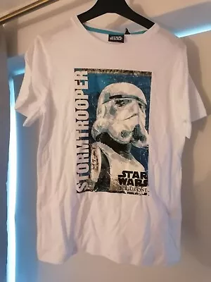 Buy Childs Genuine Disney Star Wars Rogue One Stormtrooper T Shirt Age 10 New + Tags • 4.50£