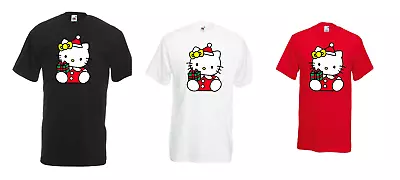 Buy New Girls Women Hello Kitty Santa Tee Christmas T-shirt Gift Top All Sizes • 7.99£