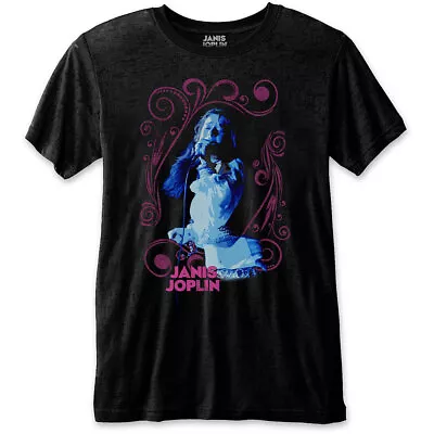 Buy Janis Joplin Floral Frame Official Tee T-Shirt Mens • 15.99£