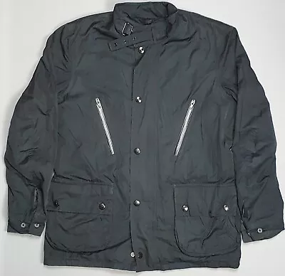 Buy Barbour Waterproof Military Field Jacket Parka Large Black Pockets • 70£