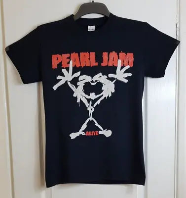 Buy Pearl Jam T-shirt Small Black / Stick Man Alive 2017 • 19.99£