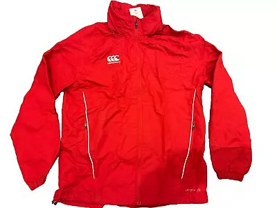 Buy Canterbury Full Zip Rain Jacket - Red - Size M - BNWT • 23£