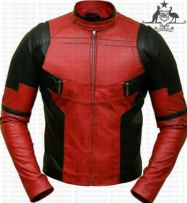 Buy Deadpool Wade Wilson Ryan Reynolds Leather Jacket • 124.72£
