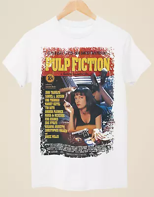 Buy Pulp Fiction - Movie Poster Inspired Unisex White T-Shirt • 14.99£
