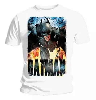 Buy BATMAN- RUNNING FLAMES Official T Shirt Mens Licensed Merch New • 14.95£