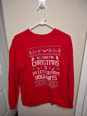 Buy Harry Potter Ugly Christmas Sweater Tultex Size Medium • 21.14£