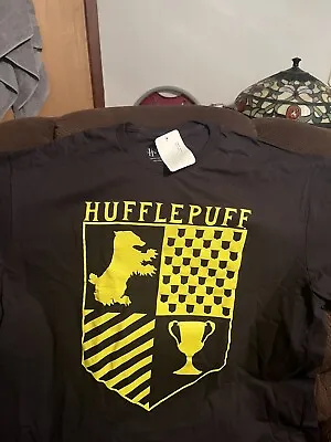 Buy Harry Potter T-Shirt Hufflepuff Crest 100% Cotton, Size XL • 11.36£