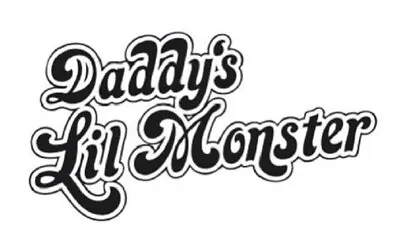 Buy DC Harley Quinn Daddy's Lil Monster Logo Movie Iron On Tee T-shirt Transfer A5 • 2.39£