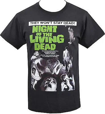 Buy Night Of The Living Dead Mens Horror T-Shirt Zombie B-Movie Classic Romero S-5XL • 20.50£
