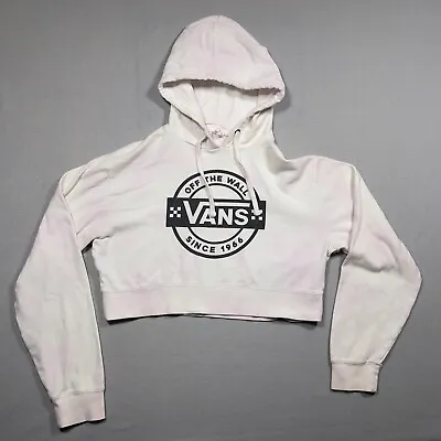 Buy Vans Sweater Women Medium Pink Skate Sweatshirt Cropped Hoodie Ladies Tie Die • 15.33£