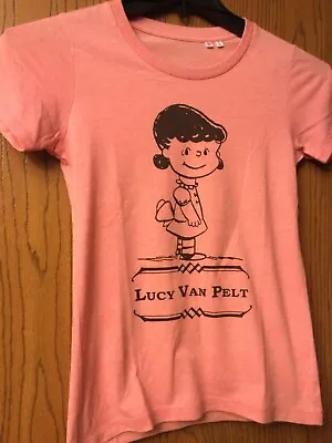 Buy Lucy Van Pelt (Peanuts) - Pink Shirt - Ladies Cut - S.   • 33.75£