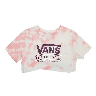 Buy VANS Crop Tie Dye T-Shirt Pink Short Sleeve Womens S • 9.99£