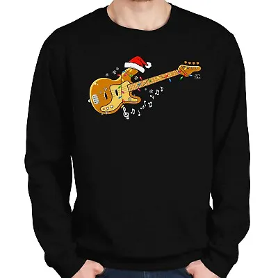 Buy 1Tee Mens Christmas Music - Guitar Sweatshirt Jumper • 19.99£