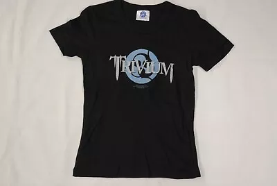 Buy Trivium Logo Ladies Skinny T Shirt New Official Rare Band Group Metal In Waves • 9.99£