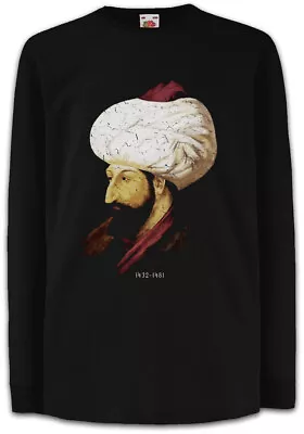 Buy Mehmed II Fatih Kids Long Sleeve T-Shirt The Conqueror Ottoman Sultan II. Turks • 19.99£