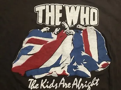 Buy Vintage The Who The Kids Are Alright Medium Size Black T-shirt • 15£