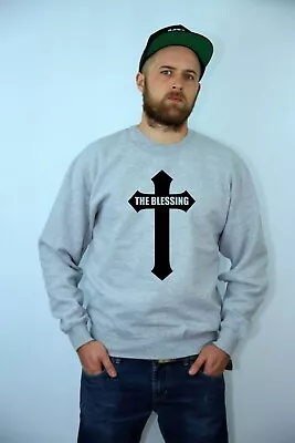 Buy The Blessing Sweatshirt Jumper Christian Cross Christmas Gift Xmas Top Unisex • 16.99£