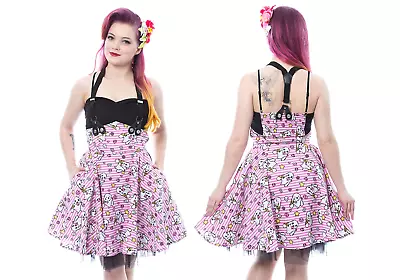 Buy Cupcake Cult Bunny Time Dress Plus Size Pink Goth Alternatie Kawaii Rockabilly • 38.99£