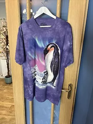 Buy The Mountain Papa Penguin Bird Flipper Happy Feet Emperor Purple T-Shirt XL • 15£