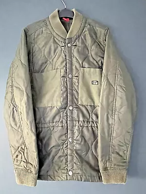 Buy Men's Diesel Quilted Bomber Style Inner Lining  Jacket Khaki Green Size M Casual • 20£