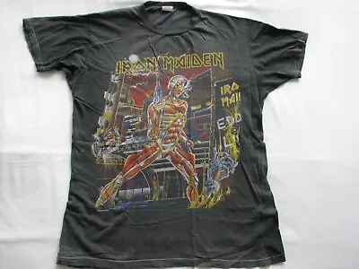 Buy Vintage 1986 Original Iron Maiden Somewhere In Time T-shirt USED • 220£