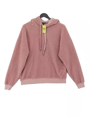 Buy New Look Women's Hoodie UK 10 Pink Polyester With Cotton, Elastane Pullover • 11£