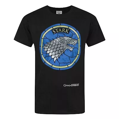 Buy Game Of Thrones Mens Stained Glass Stark T-Shirt NS5133 • 14.15£