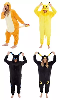 Buy Pika Dragon Umbreon Unisex Onesiee Kigurumi Fancy Dress Costume Hoodies Pajamas • 14.99£